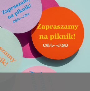 okrągła ulotka